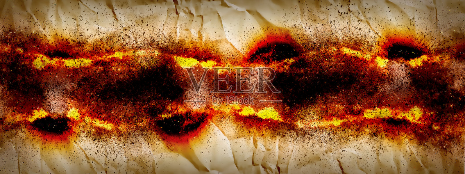 3幅旧纸张燃烧和烧焦的插图背景照片摄影图片