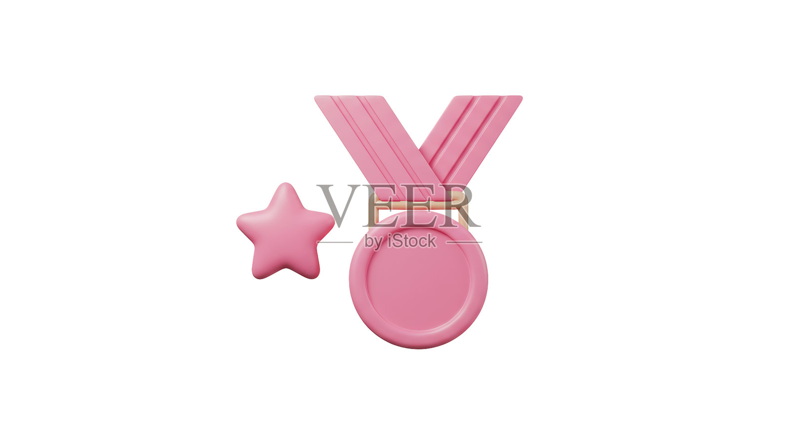 孤立的奖牌和星星奖项插图照片摄影图片