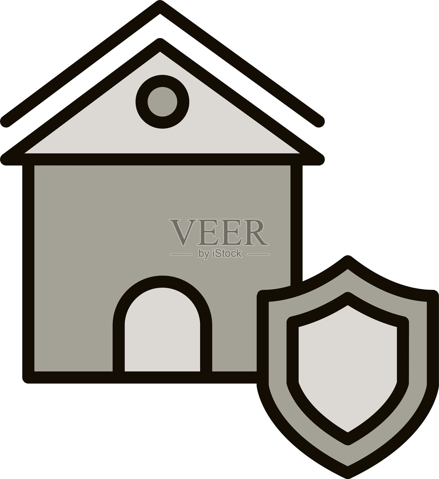 家庭安全图标插画图片素材