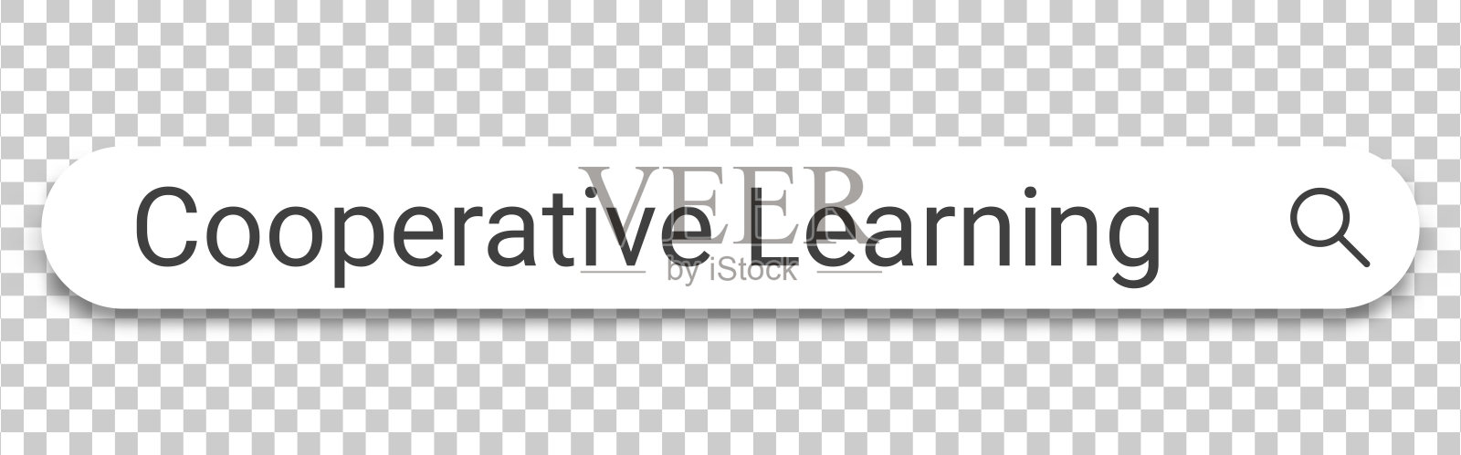 合作学习 - 透明背景上的搜索栏插画图片素材