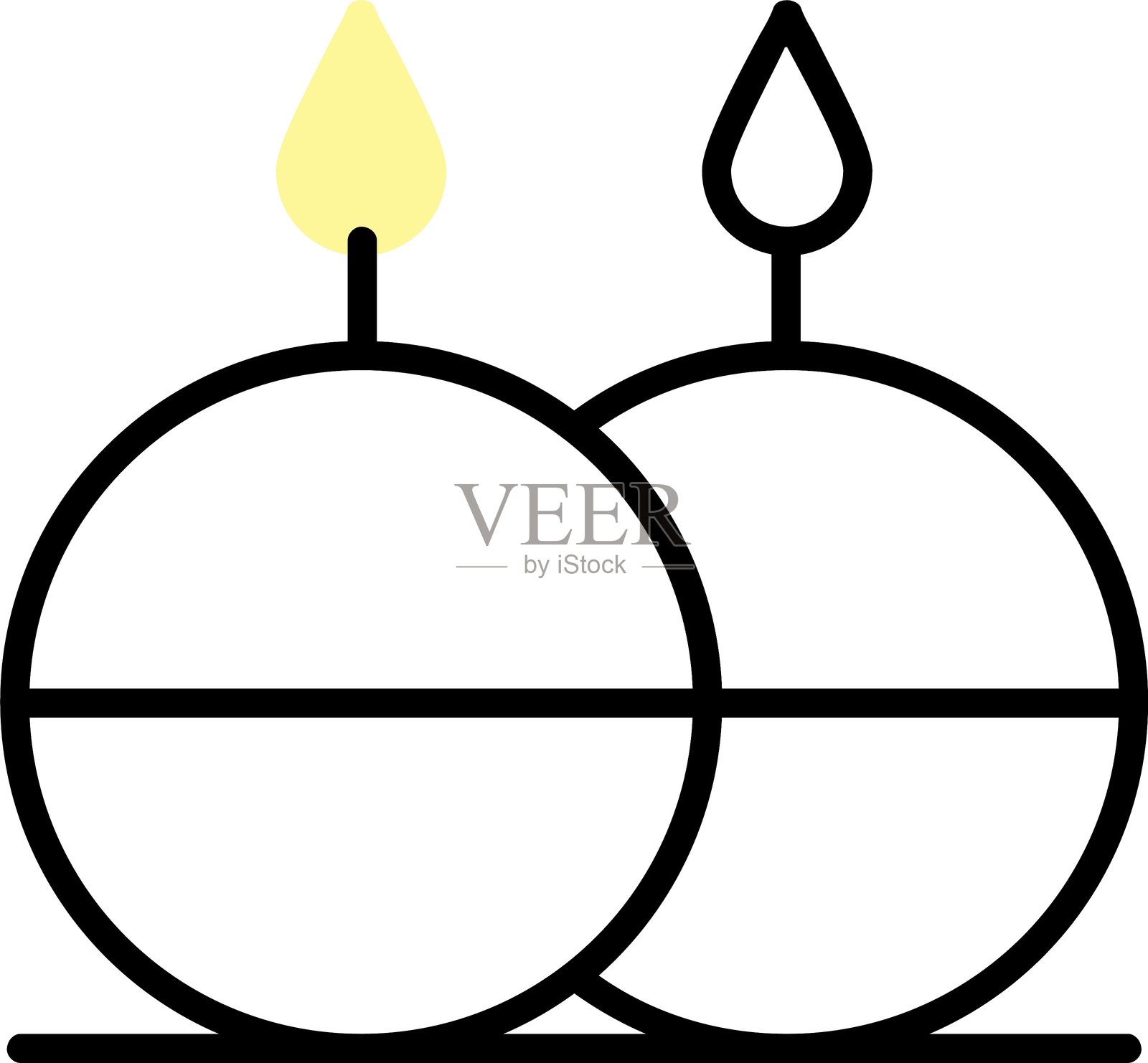 蜡烛新图标设计创意插画图片素材