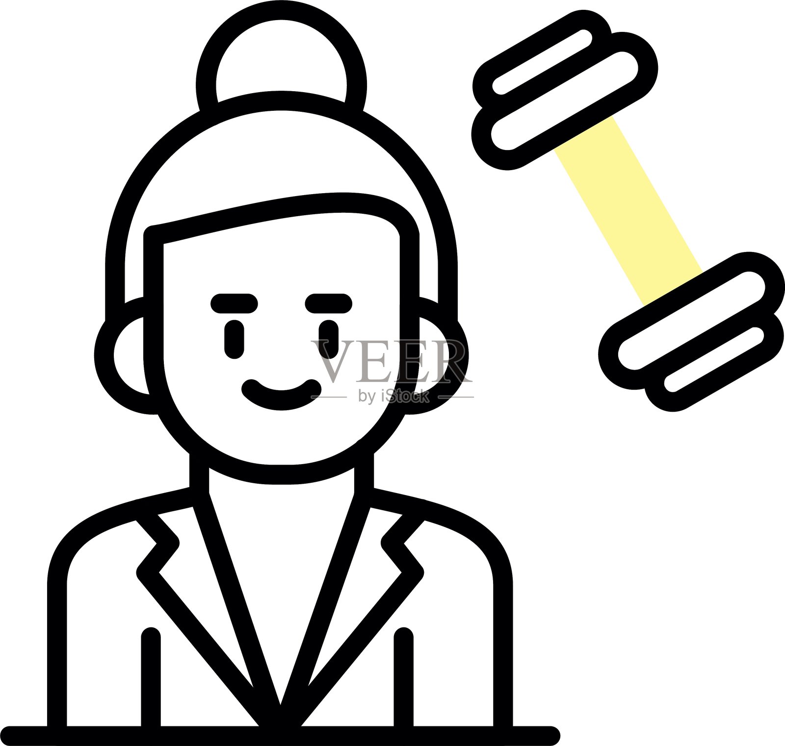 女性健身新图标设计创意插画图片素材