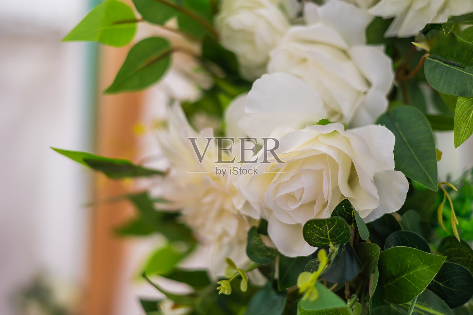 印度婚礼的室内装饰和布置照片摄影图片