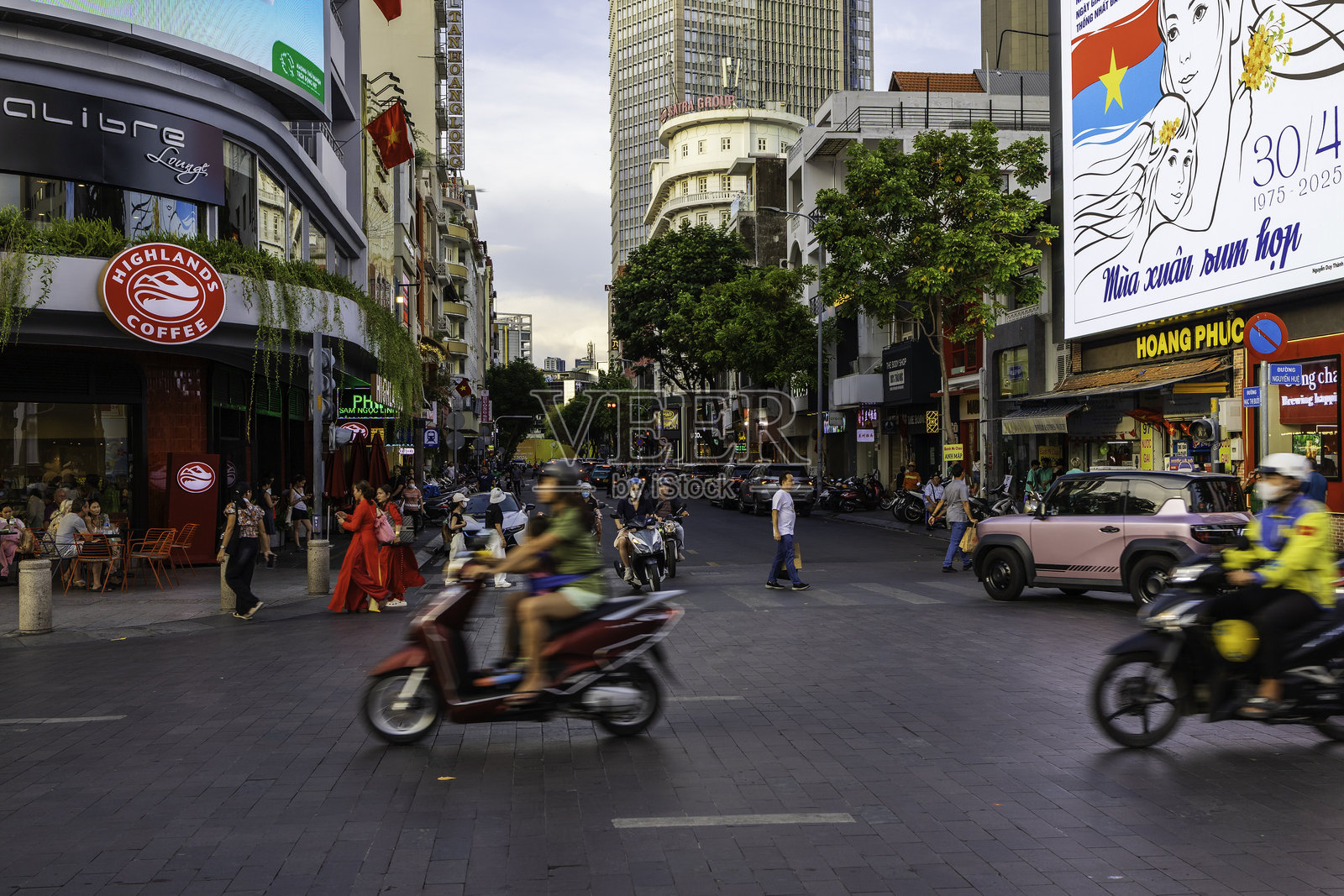 胡志明市市中心的城市风景照片摄影图片