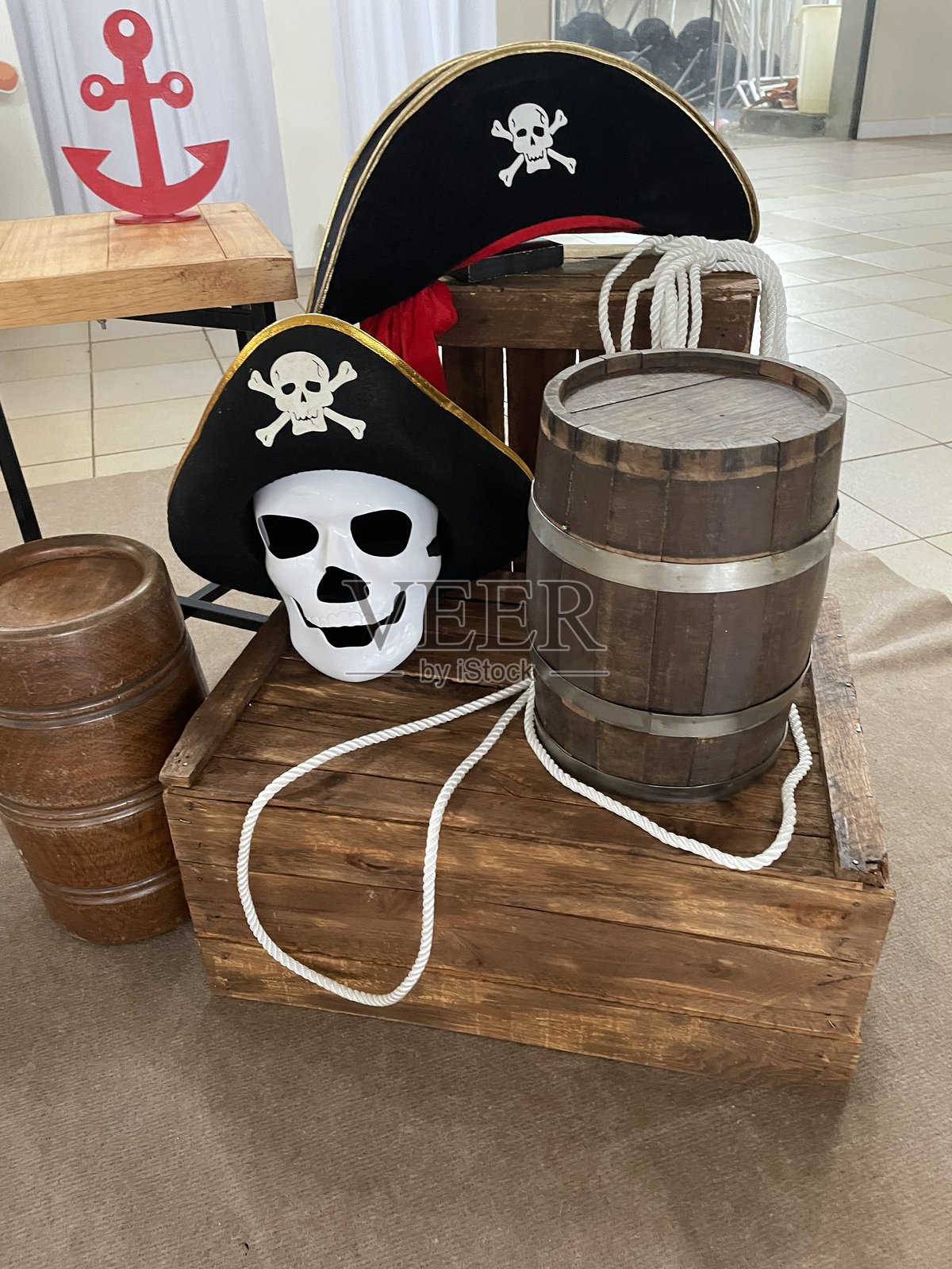 海盗主题派对照片摄影图片