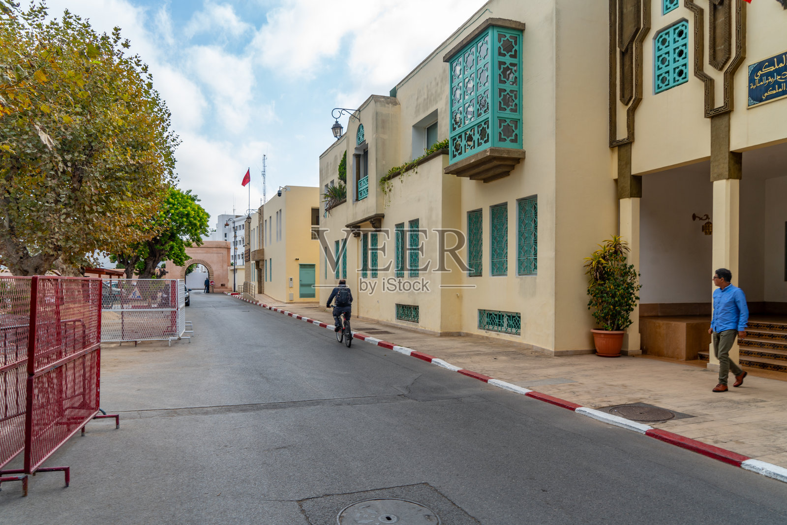 皇家宫殿。行政和财务事务局及皇家法院，摩洛哥拉巴特照片摄影图片