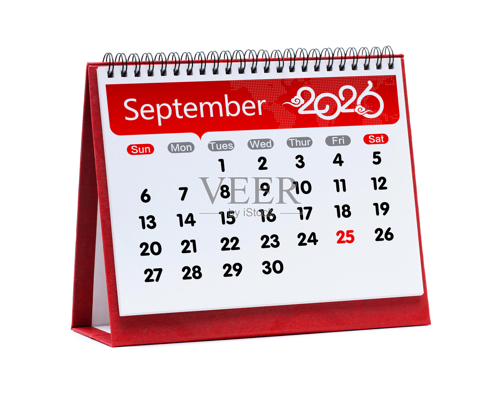 2026年9月日历书照片摄影图片