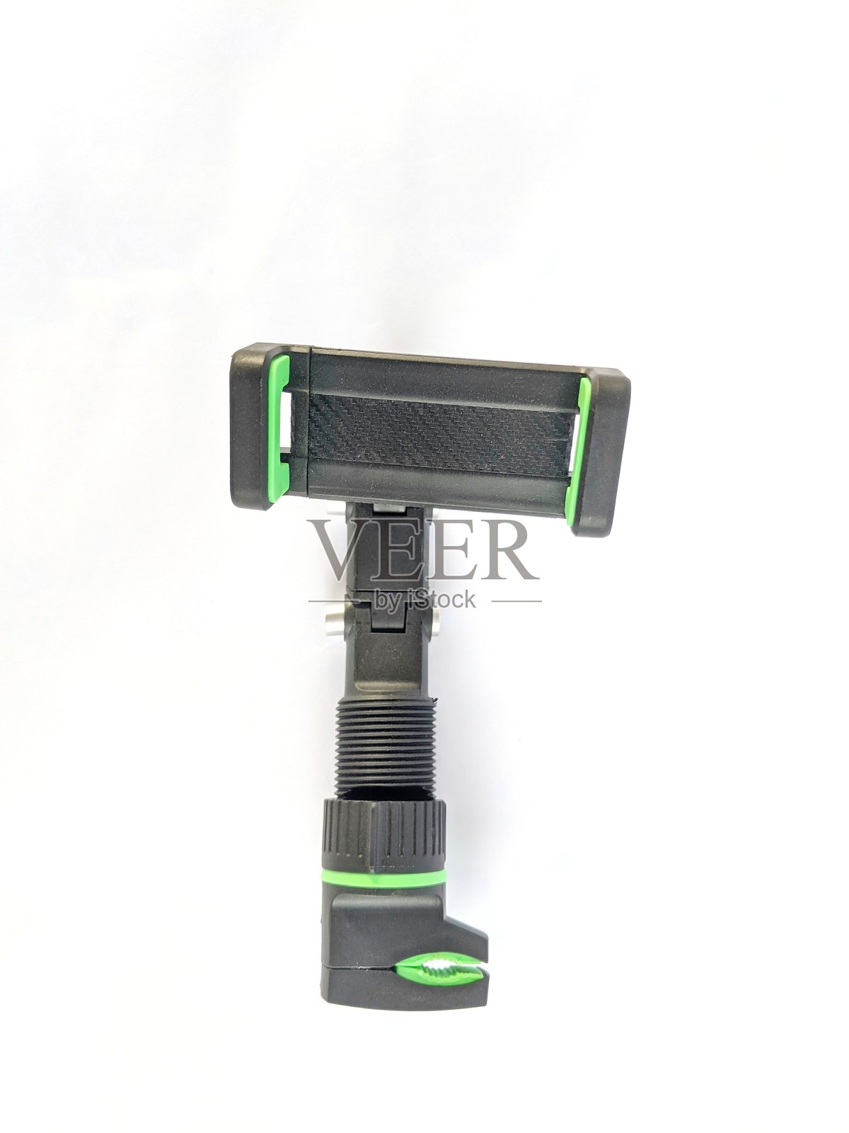 白色背景上的手机支架照片摄影图片