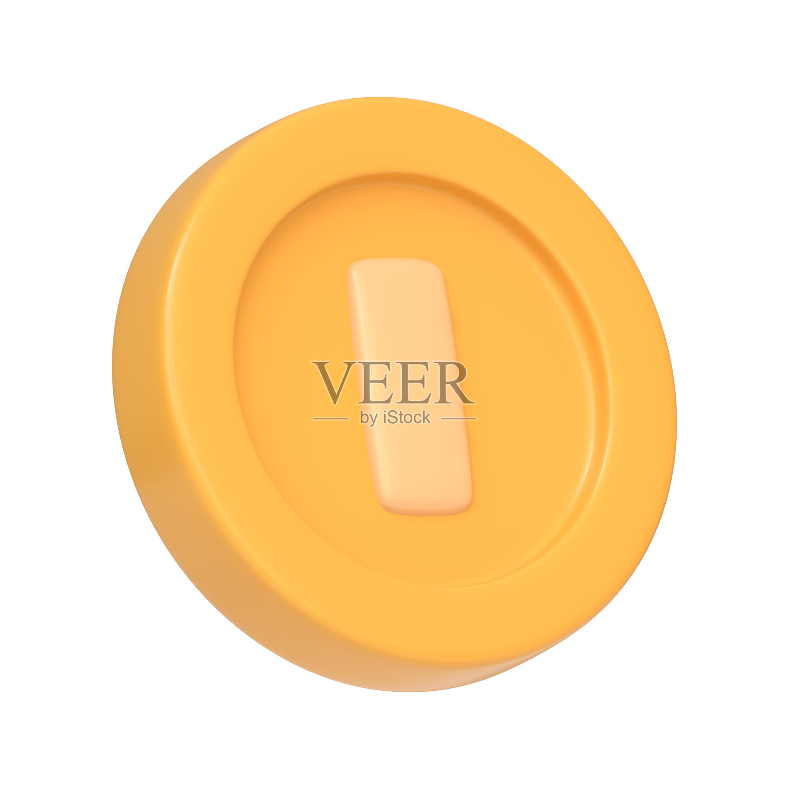 孤立在白色背景上的马里奥游戏金币照片摄影图片