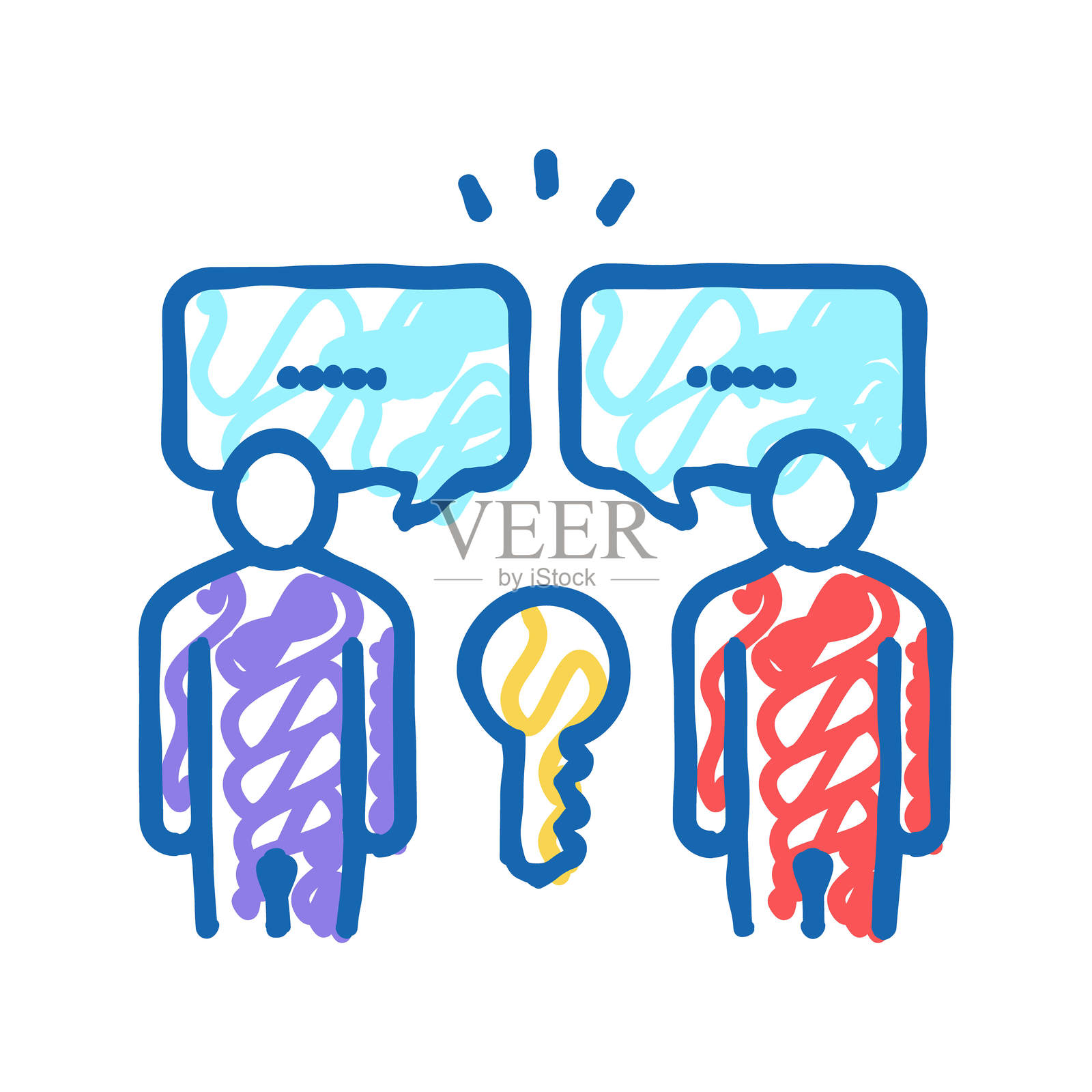 工作软技能图标涂鸦插图插画图片素材