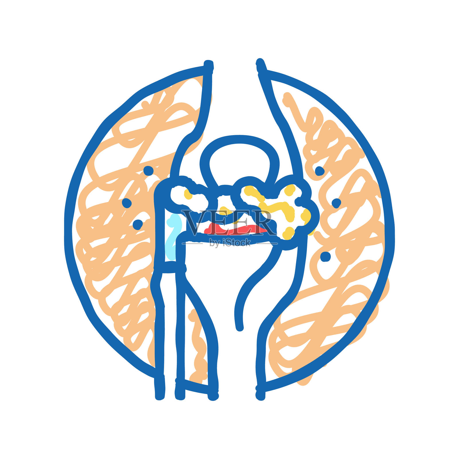 关节周围肿块图标涂鸦插图插画图片素材