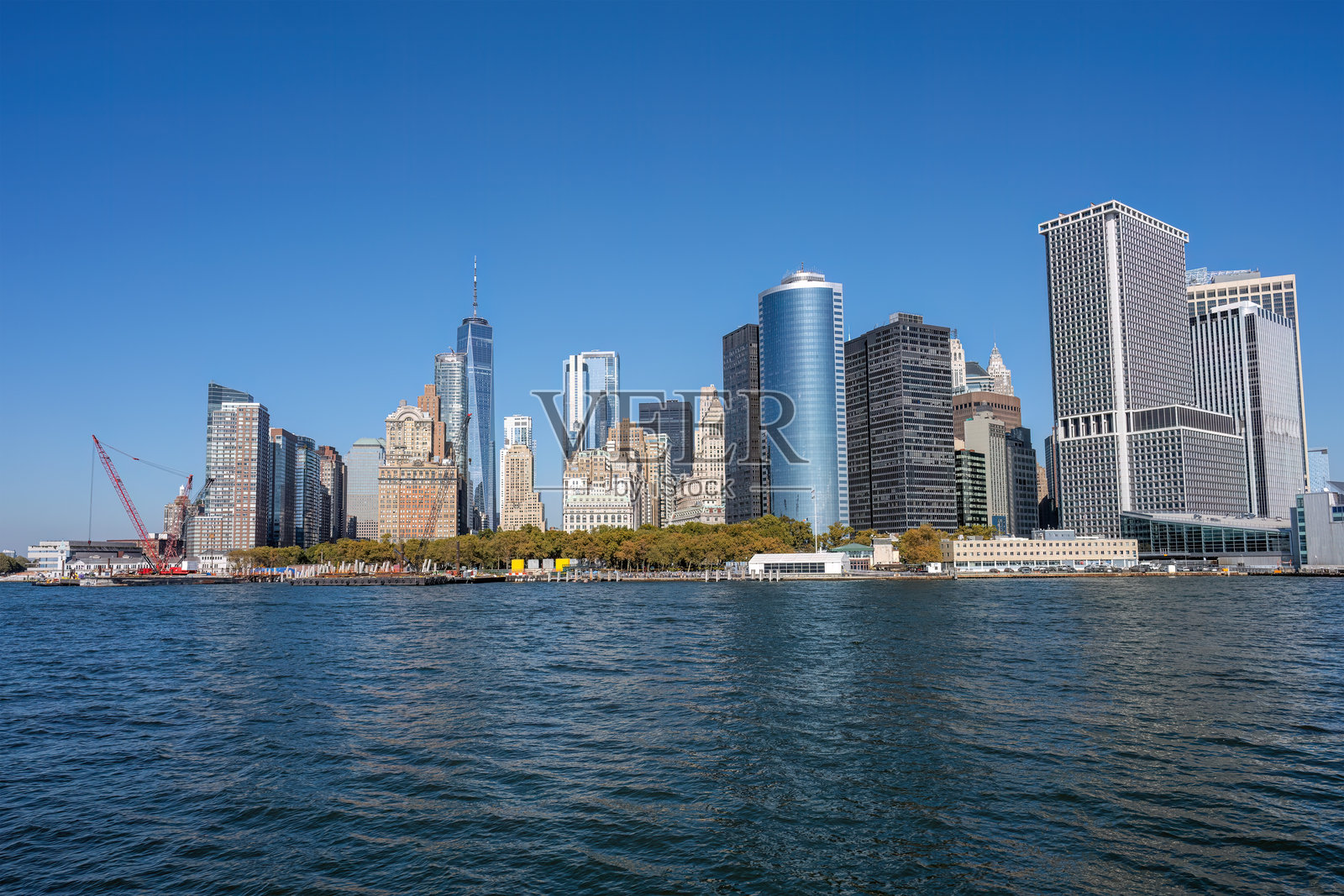 纽约下曼哈顿，著名的世贸中心照片摄影图片