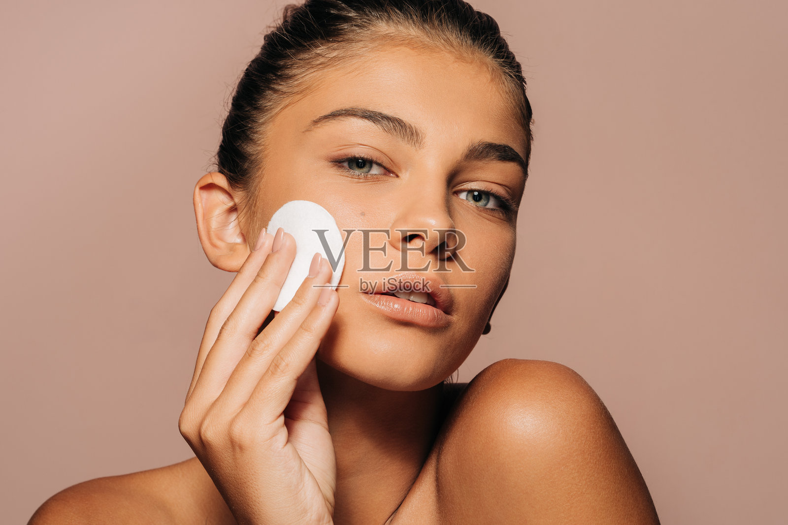 温和的护肤和光泽照片摄影图片