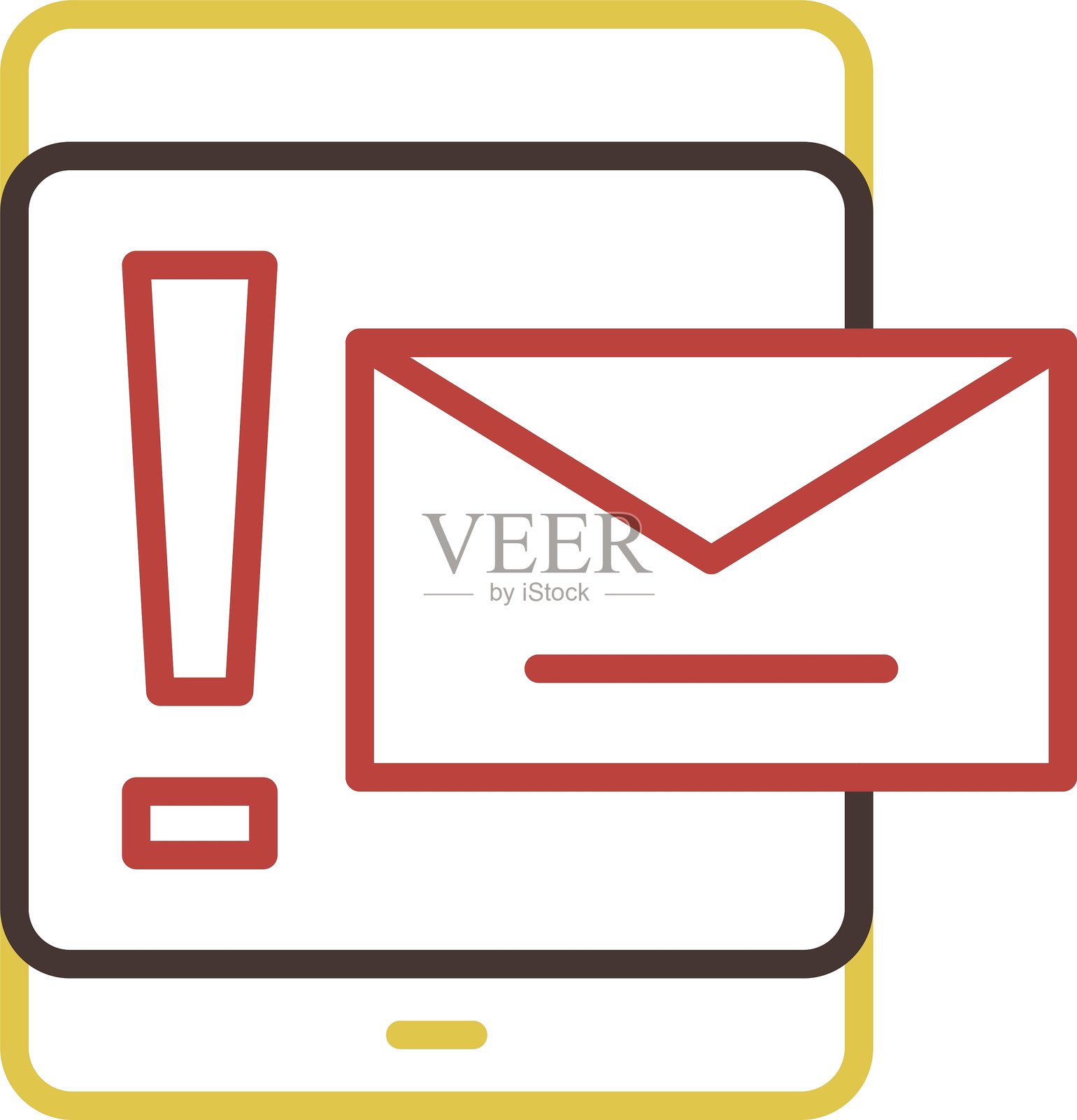 垃圾邮件图标插画图片素材