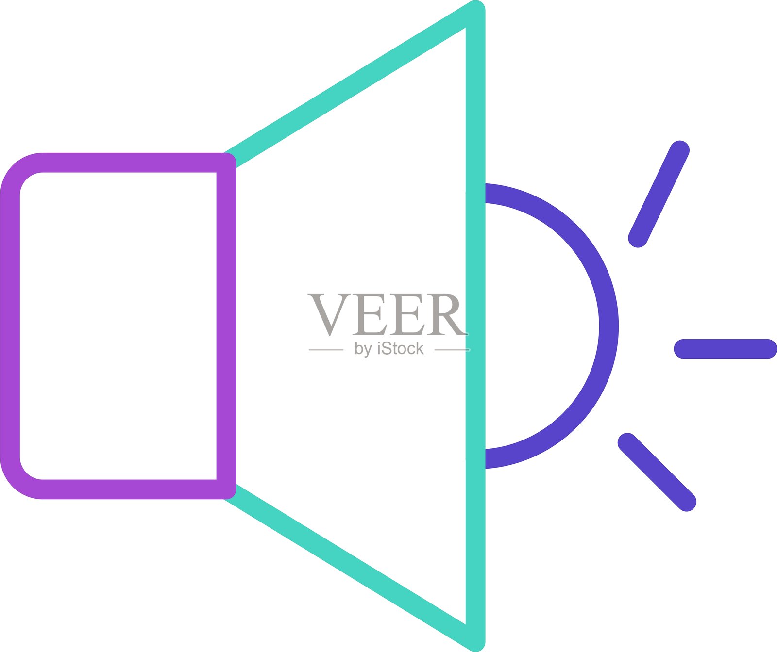 音量增大图标插画图片素材