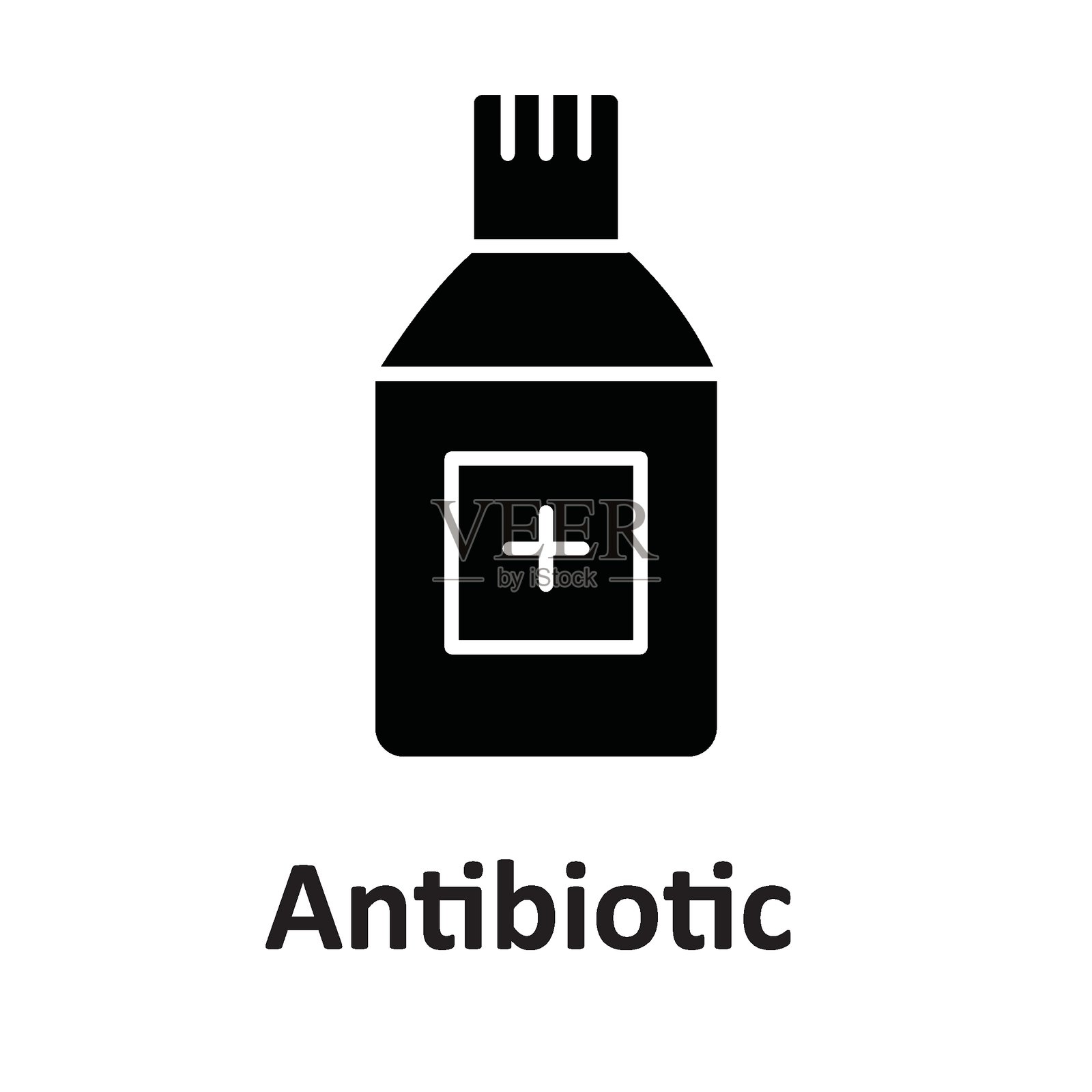 抗生素孤立矢量图标，易于修改或编辑插画图片素材