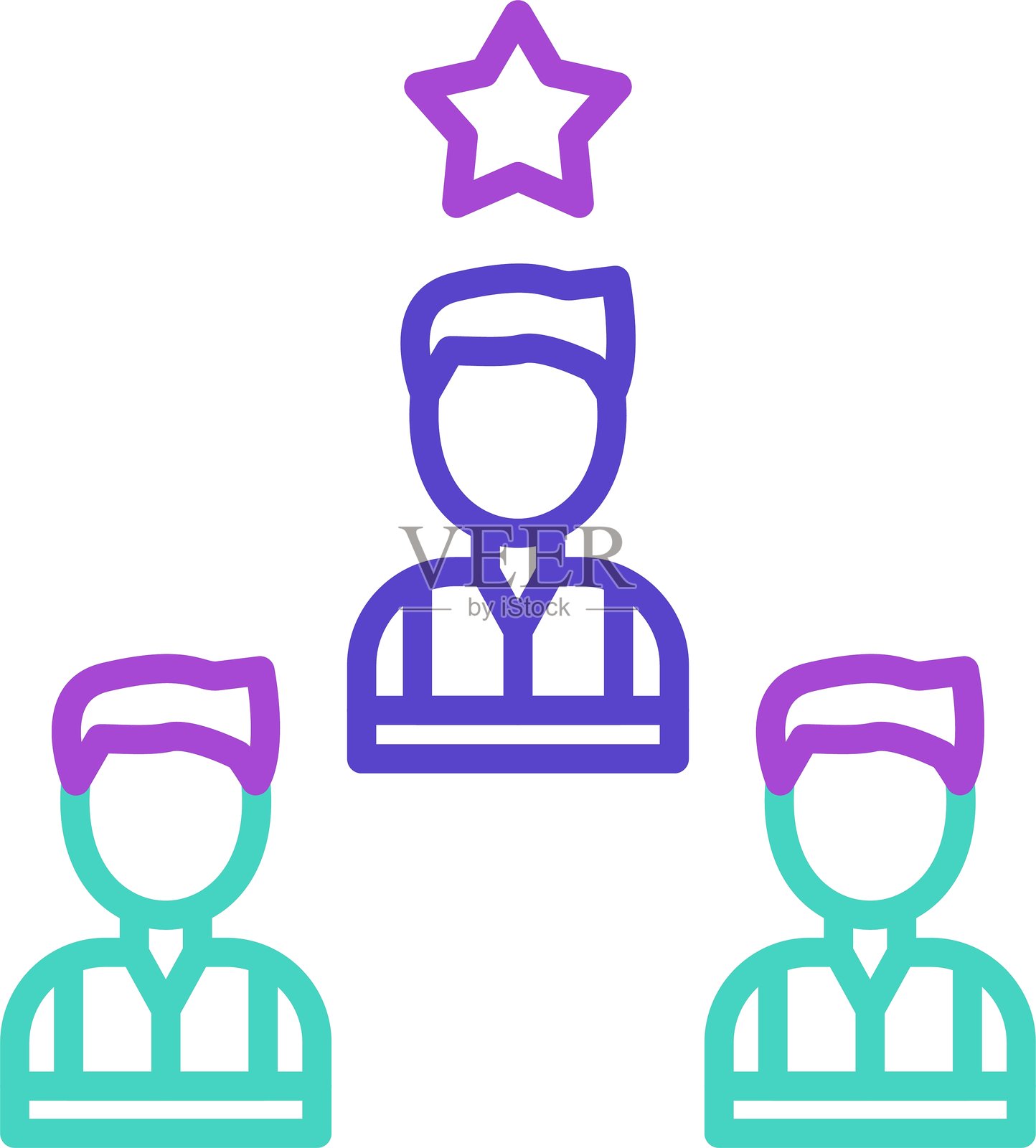 领导者图标插画图片素材