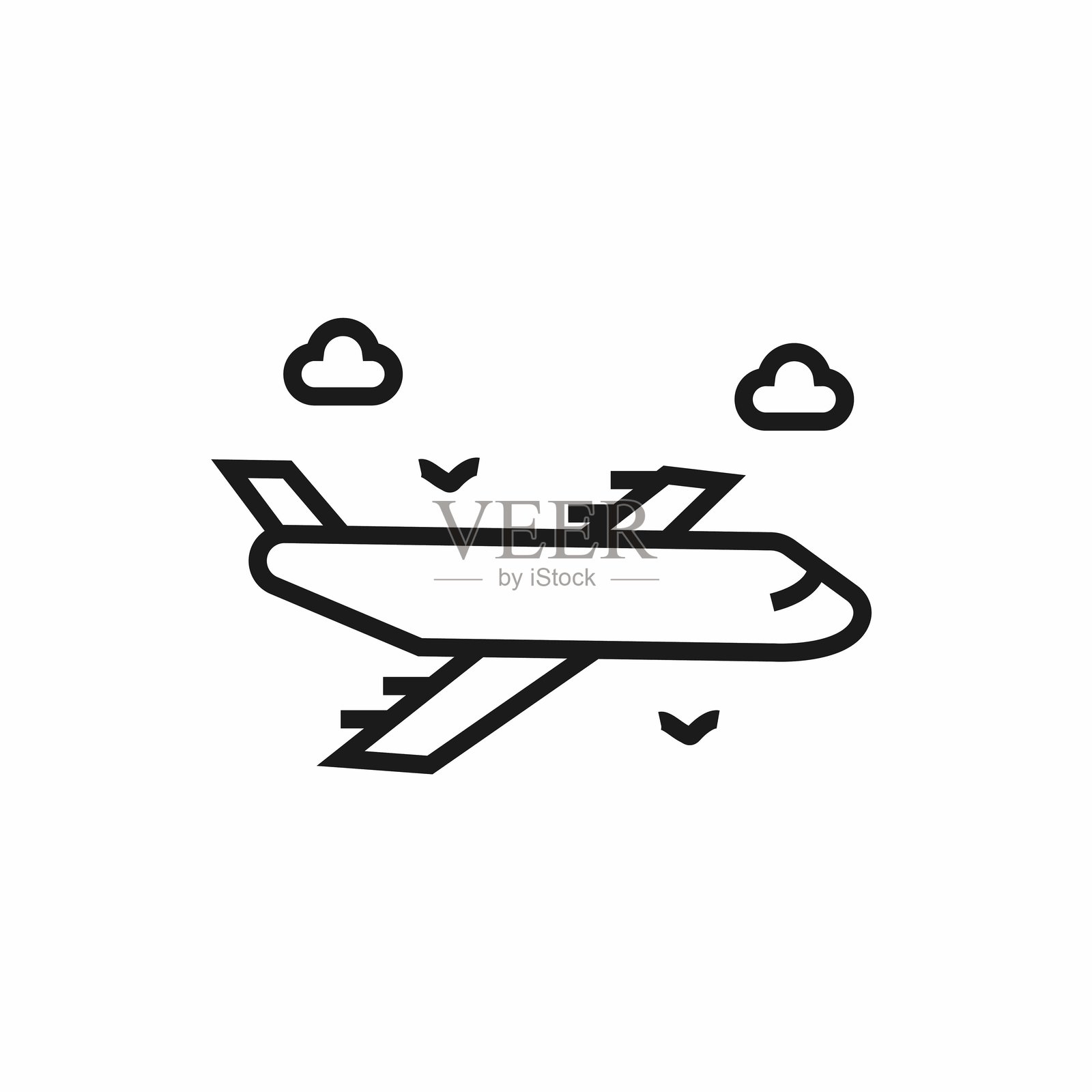 旅游与旅行财富相关线条图标。可编辑的线条。插画图片素材