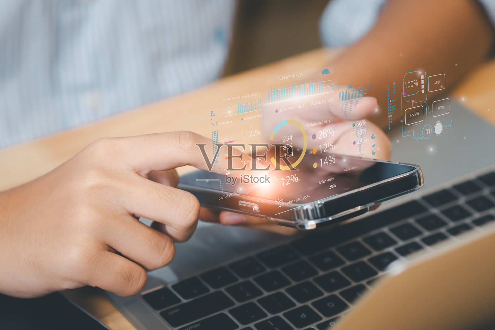 远程工作和数字游牧生活方式，适合自由职业者和在家工作的专业人士，在线工作、视频会议、互联网工具以及随时随地的商业概念照片摄影图片