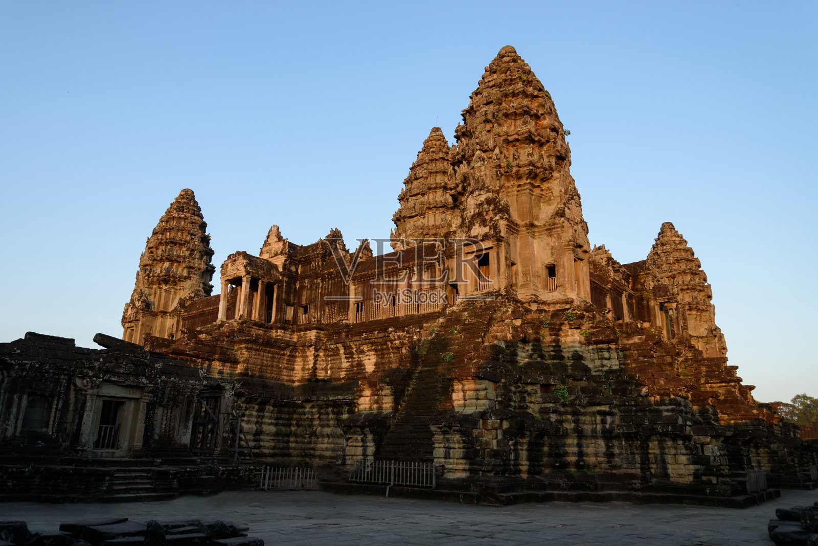 吴哥窟，柬埔寨暹粒。照片摄影图片