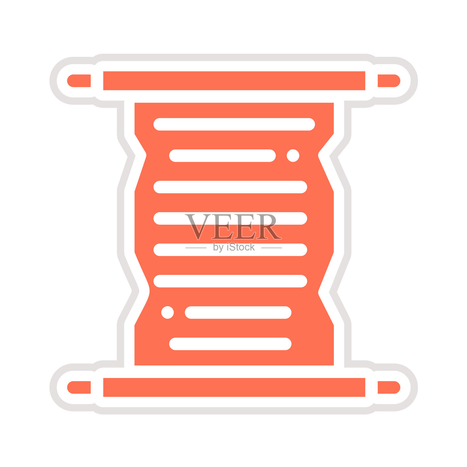 滚动矢量图标设计插图插画图片素材