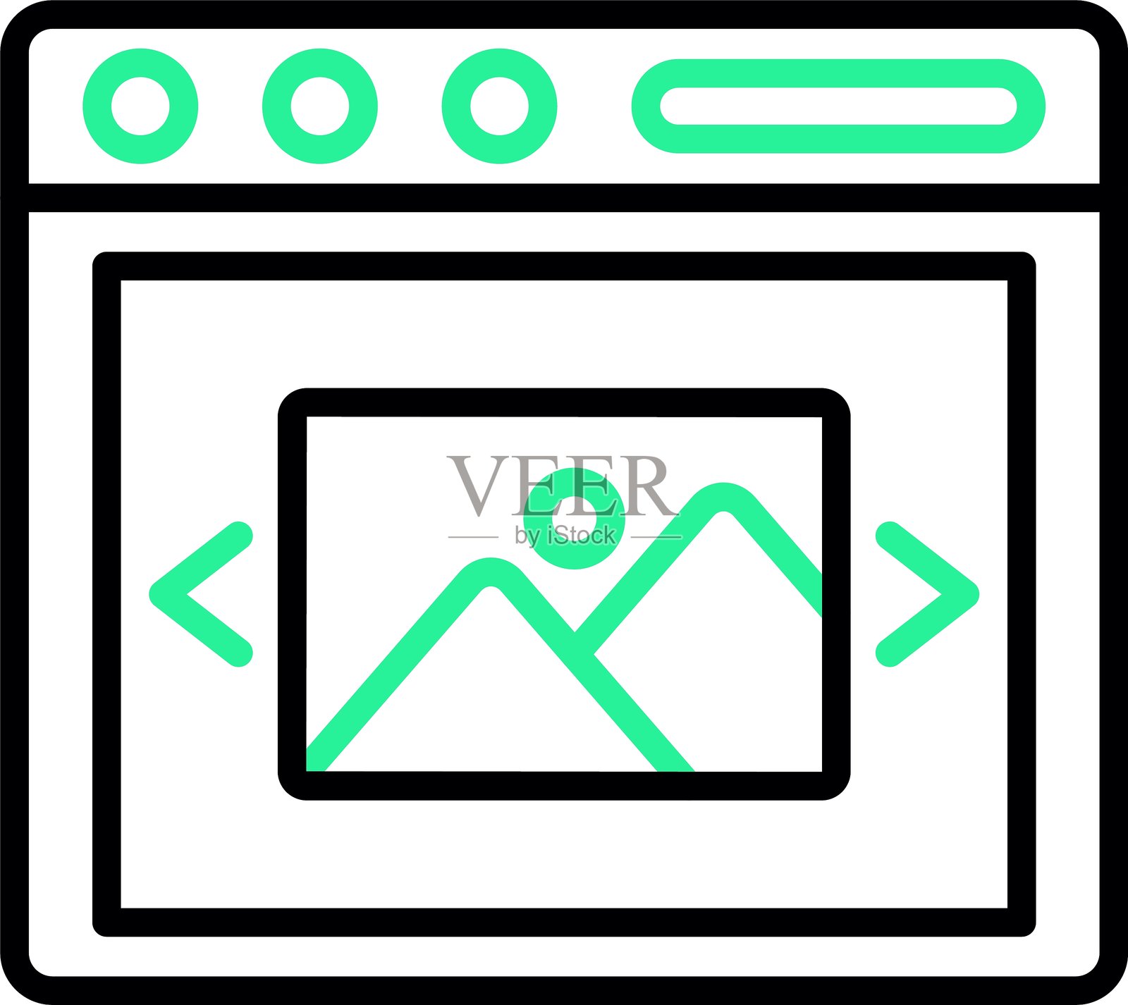 旋转木马新图标设计创意插画图片素材