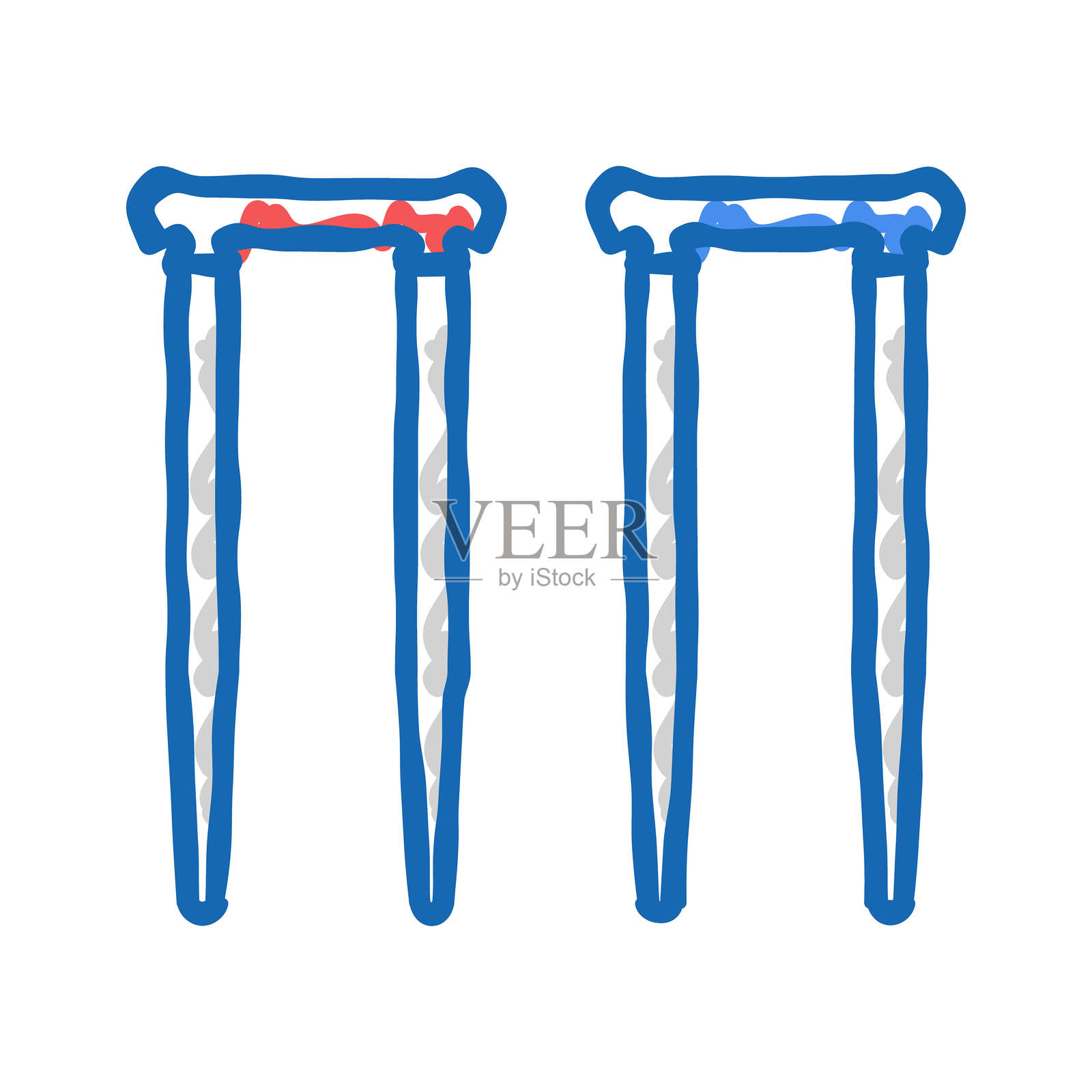 木槌门球游戏图标涂鸦插图插画图片素材