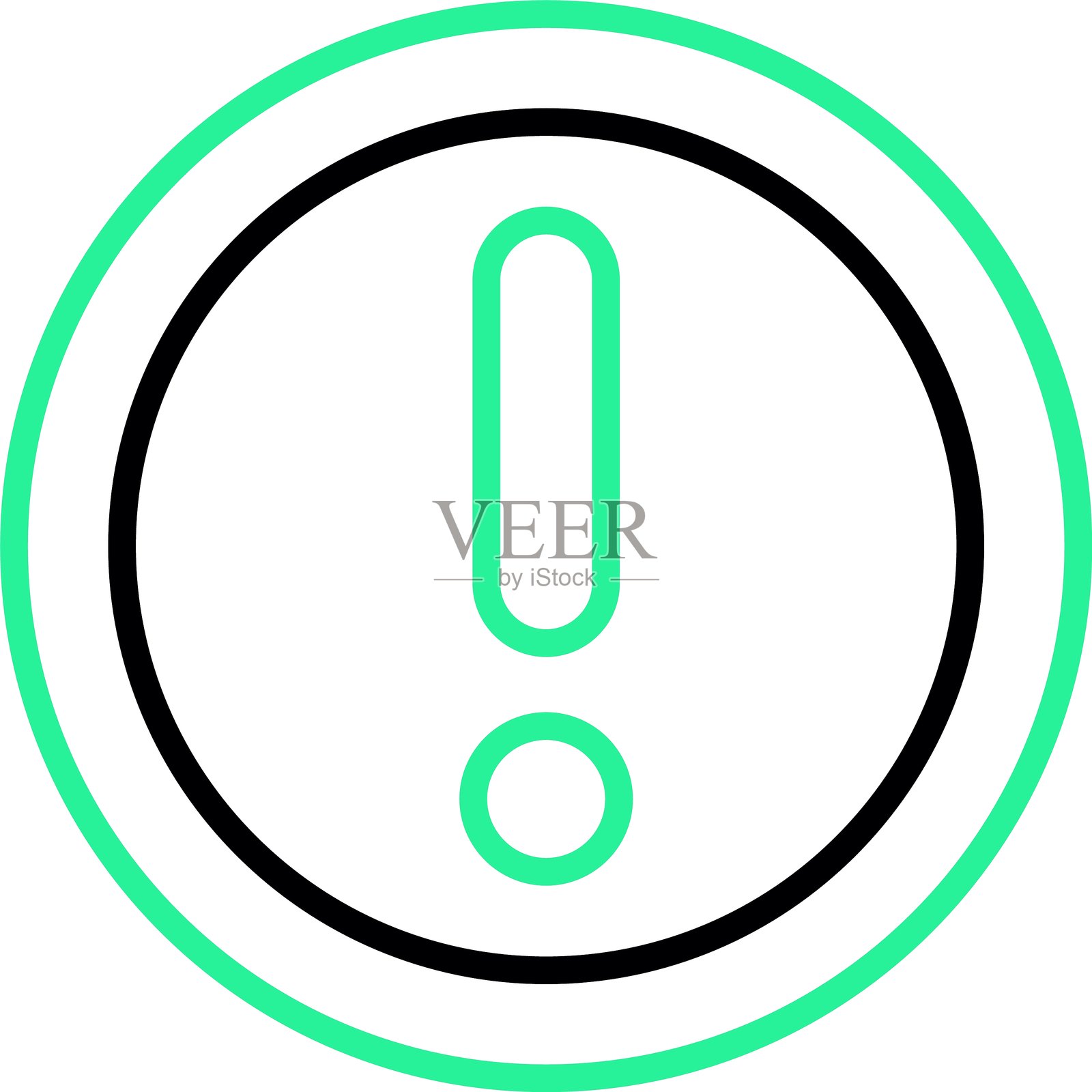 警告新图标设计创意插画图片素材