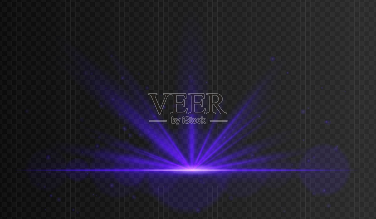 深粉色发光聚光灯，宽广的光束和漂浮的闪光。用于庆祝视觉效果、音乐会灯光和幻想开场。插画图片素材