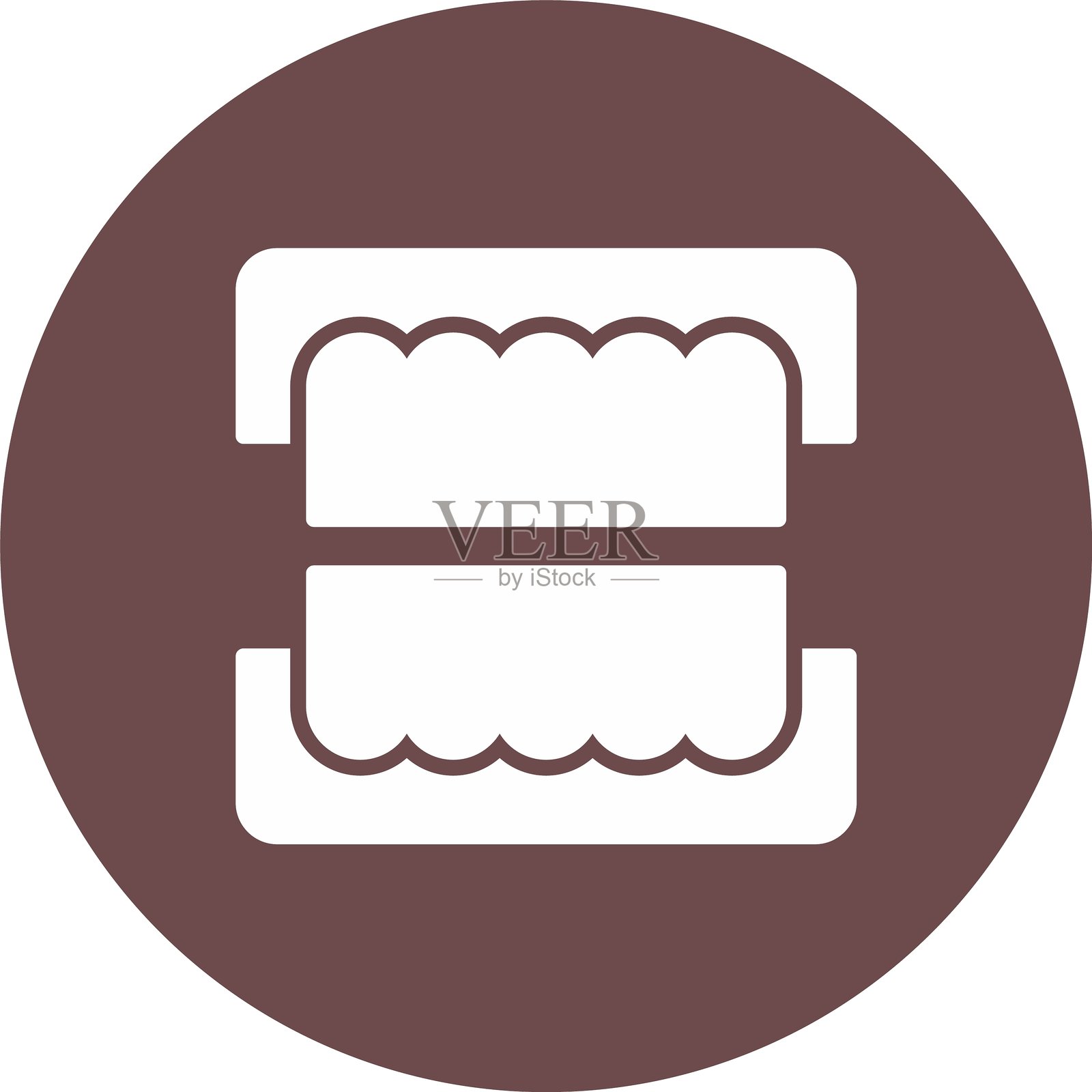 假牙图标插画图片素材