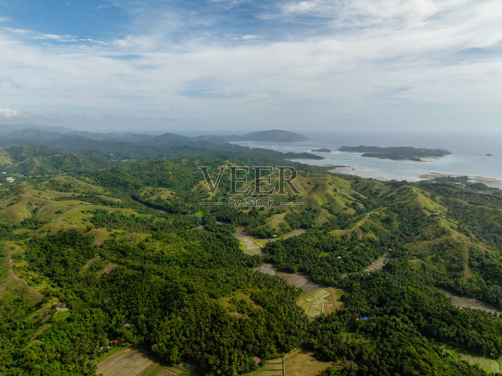 圣塔菲，塔布拉斯，罗姆布隆，菲律宾。照片摄影图片