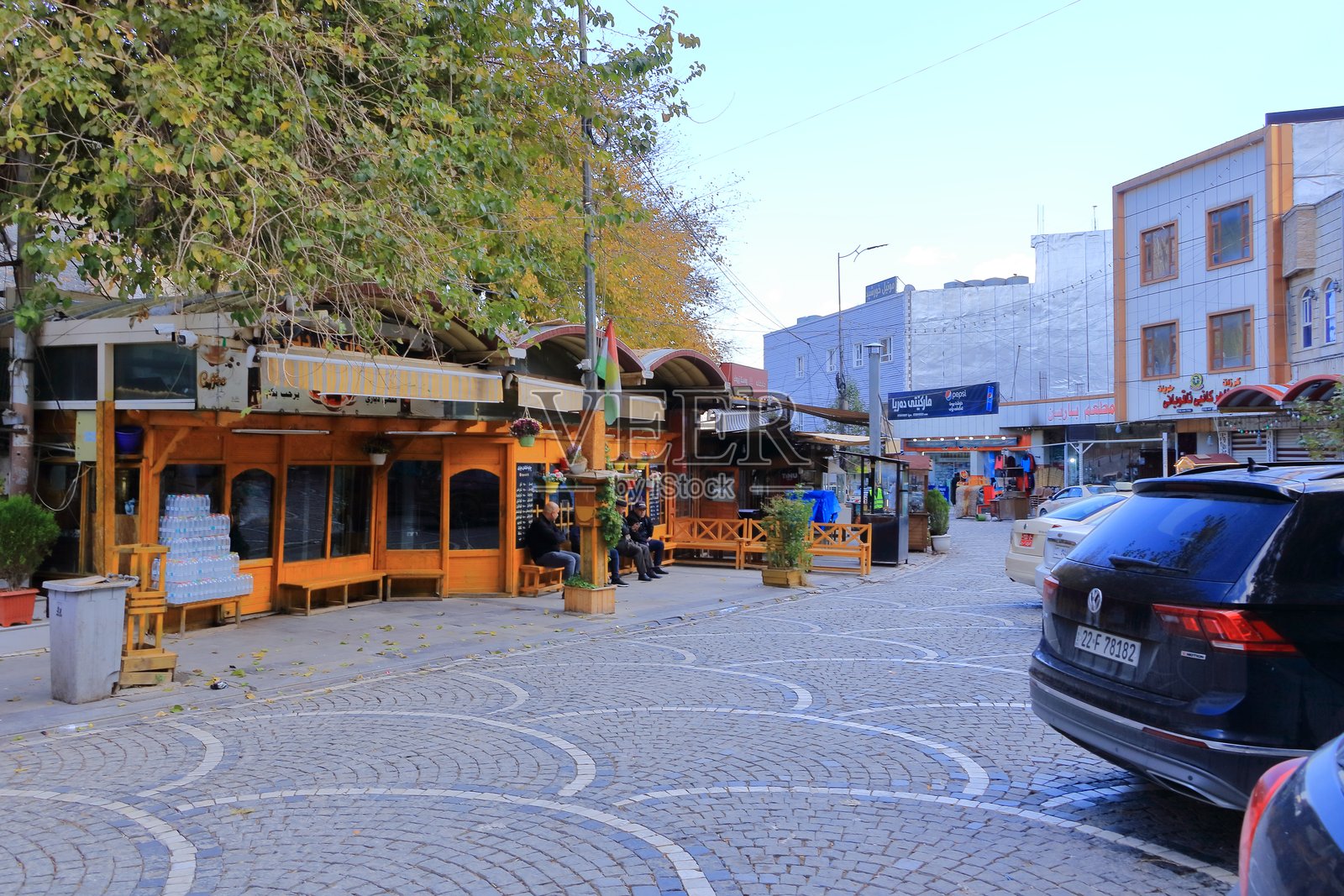 伊拉克库尔德斯坦的Shaqlawa在阴天。照片摄影图片