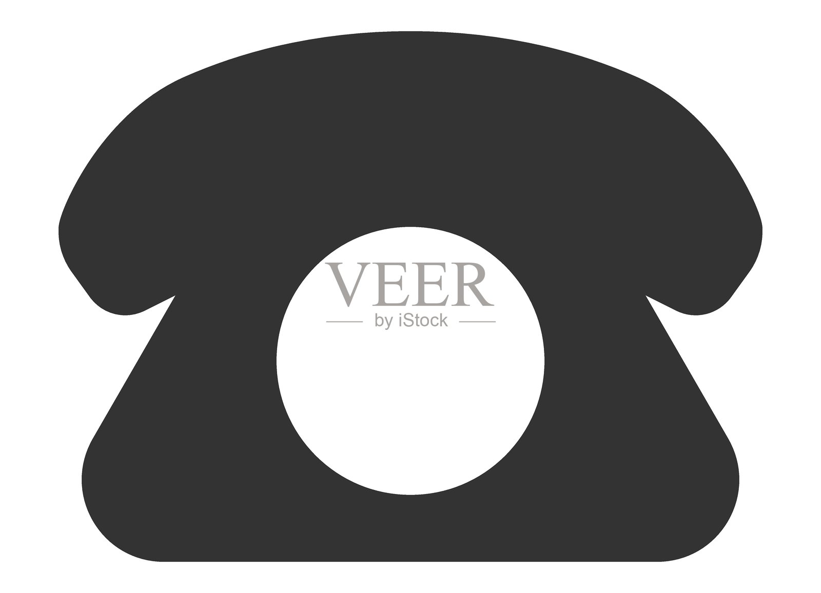 复古电话图标。极简设计。代表沟通、连接、帮助和客户服务。非常适合网站、应用程序和演示文稿。矢量图。插画图片素材