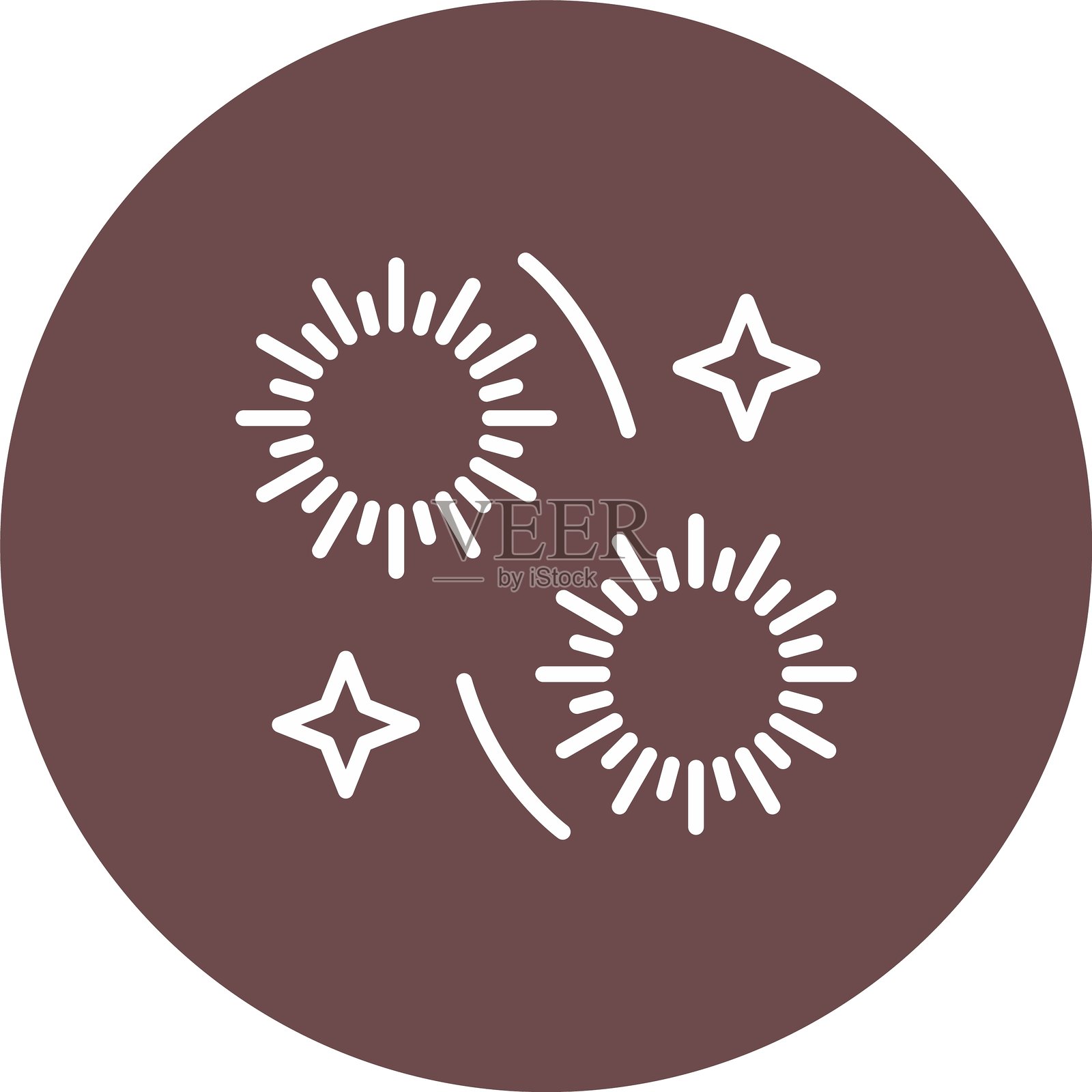 烟花图标插画图片素材