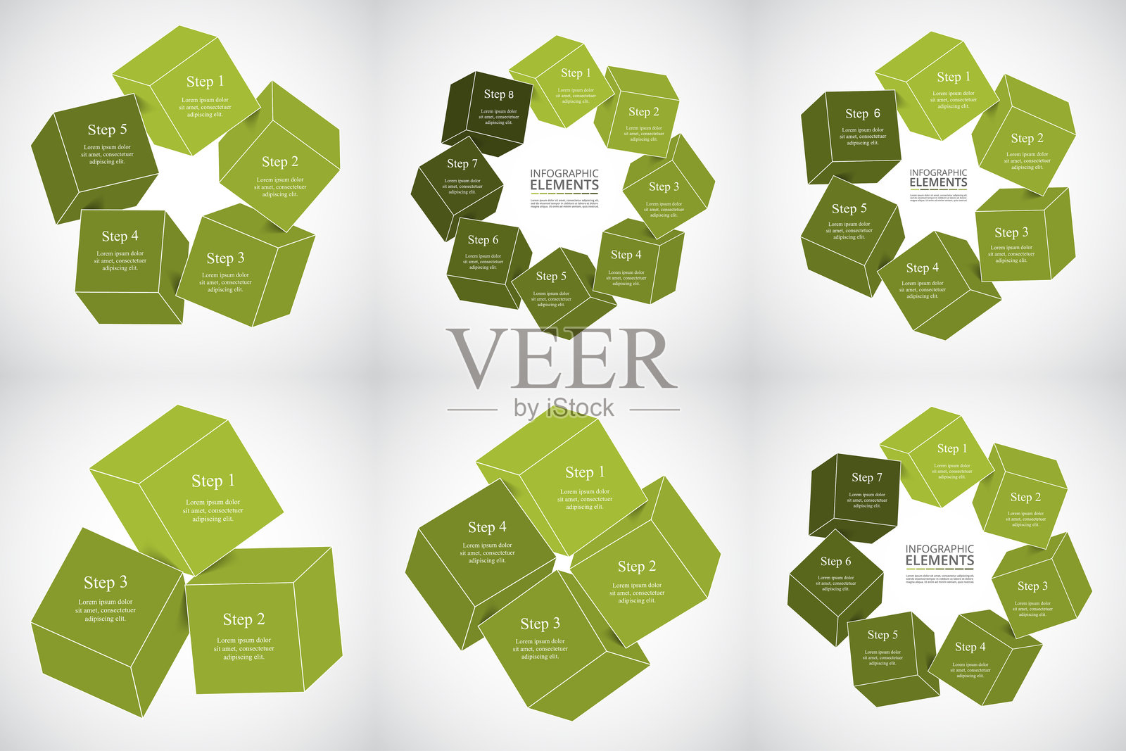 矢量商业演示模板插画图片素材