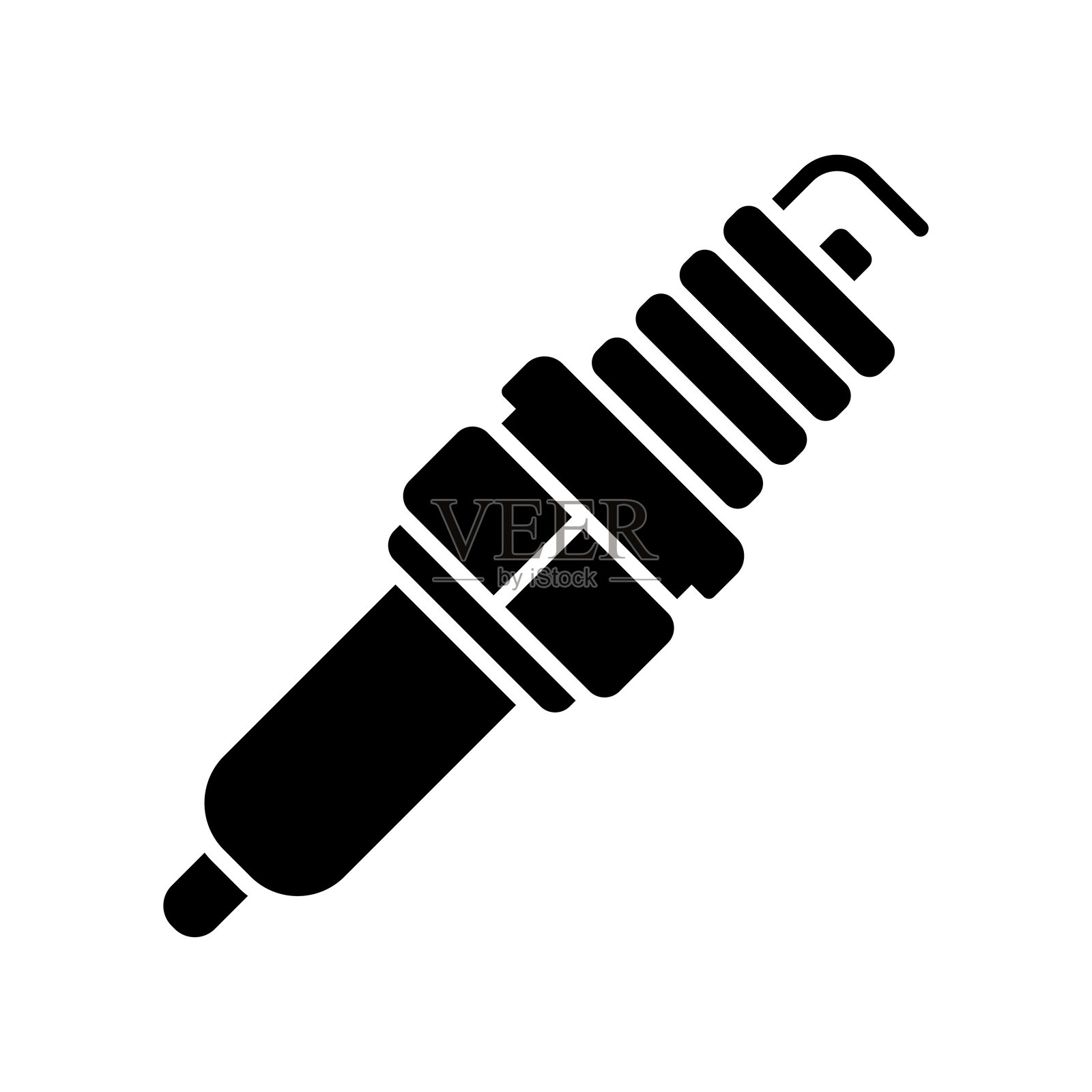 火花塞图标矢量设计模板插画图片素材