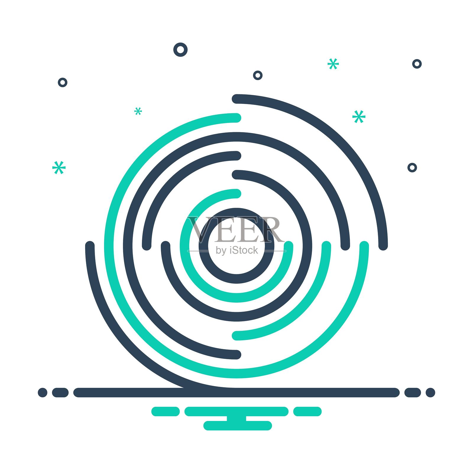 动态圆形插画图片素材