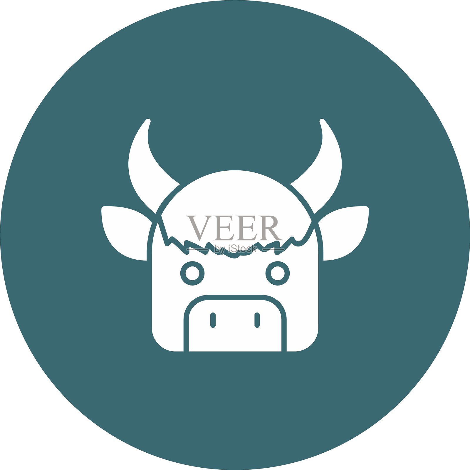 牦牛图标插画图片素材