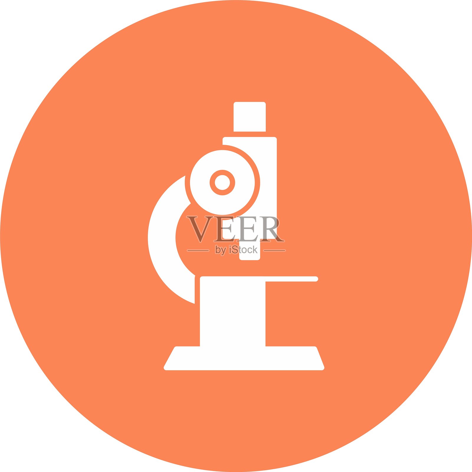 显微镜图标插画图片素材