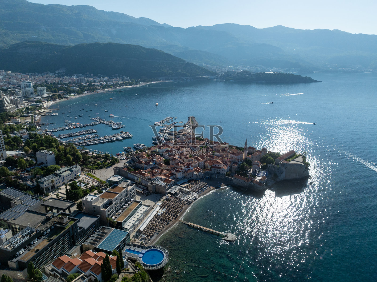 老城 - 布德瓦，黑山照片摄影图片