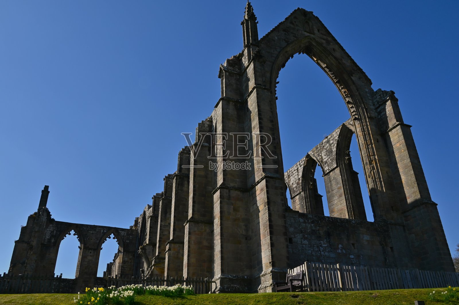 英格兰地标 - 博尔顿修道院照片摄影图片