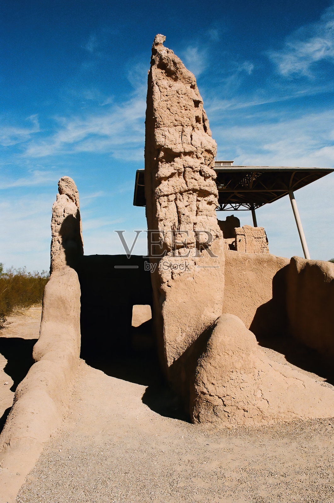 古代卡萨格兰德遗址国家纪念碑照片摄影图片