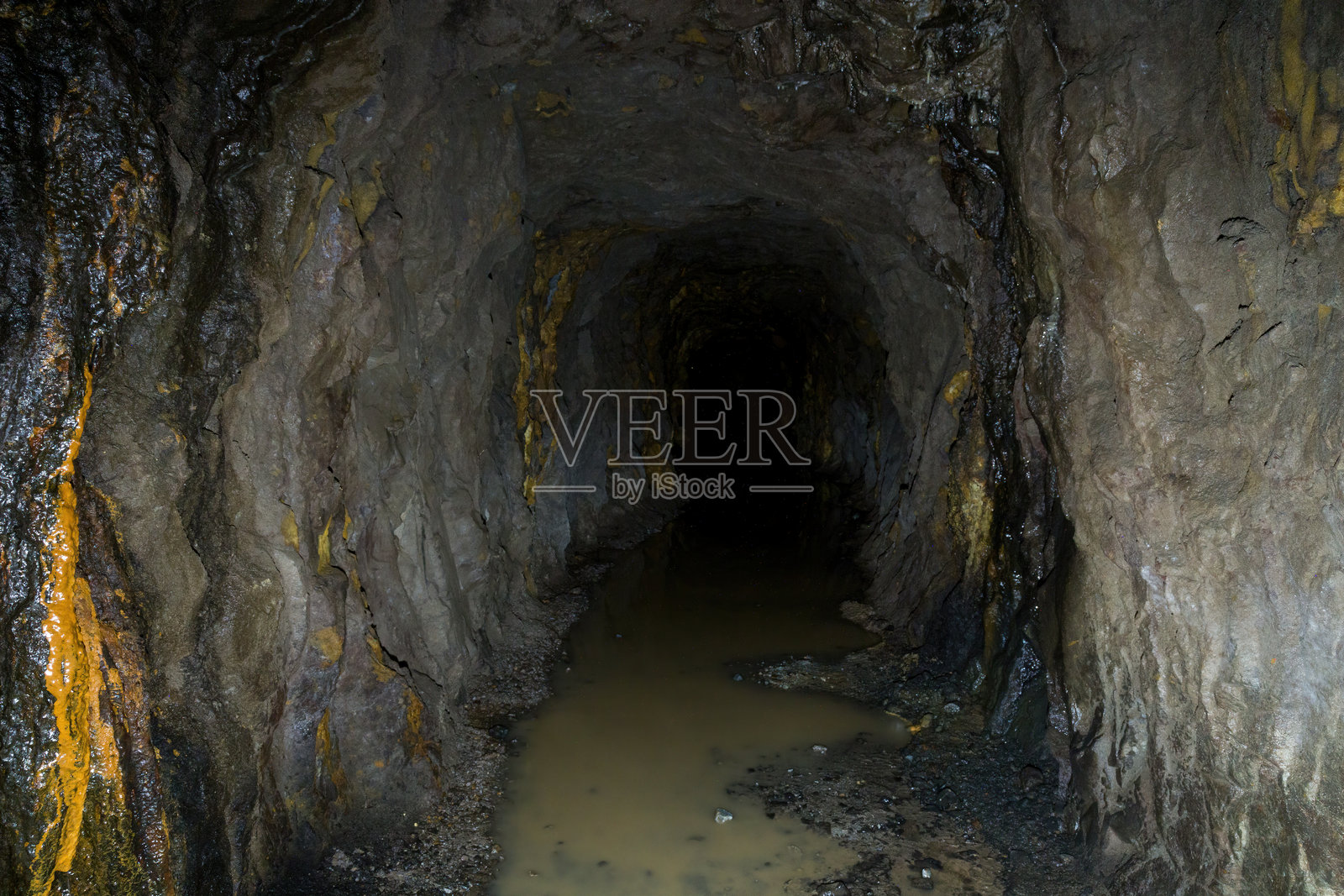 探索墨西哥伊达尔戈的废弃矿井：深入探险之旅照片摄影图片