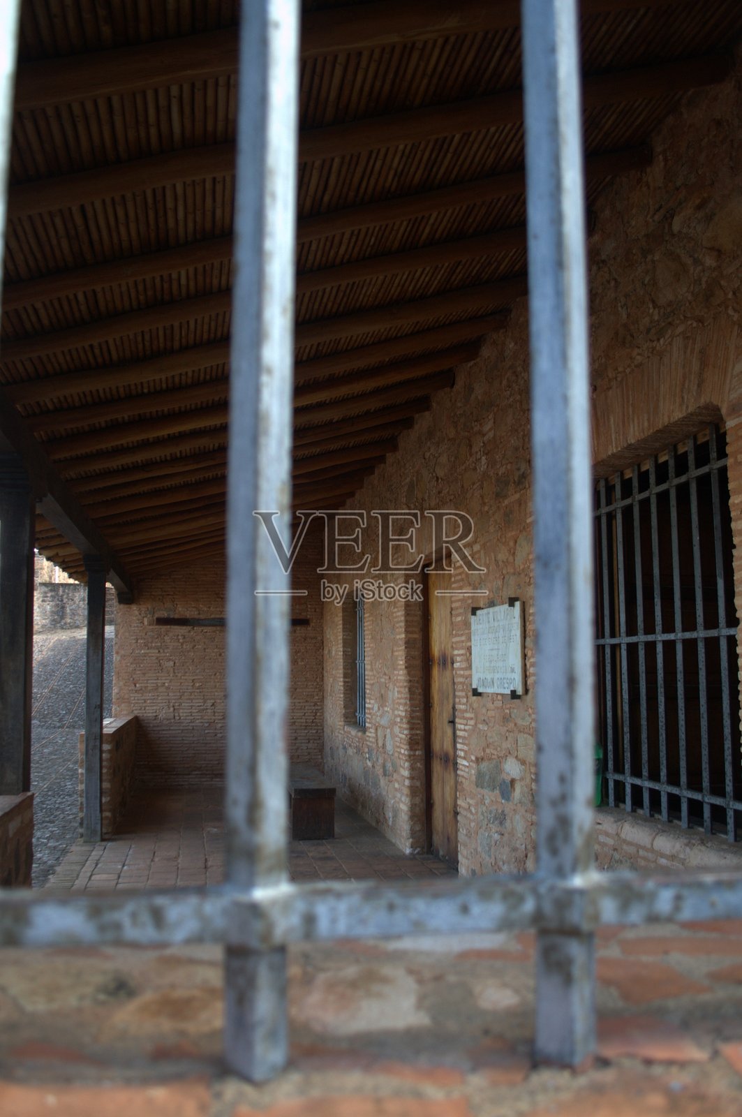 奥里诺科河上的防御性建筑。照片摄影图片