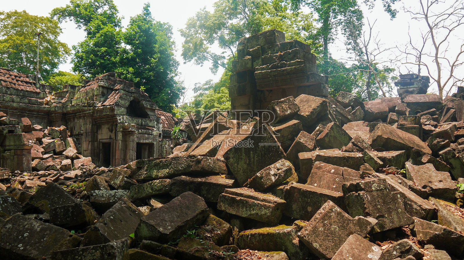柬埔寨普拉萨特·普雷阿·坎寺 - 2024年4月16日照片摄影图片