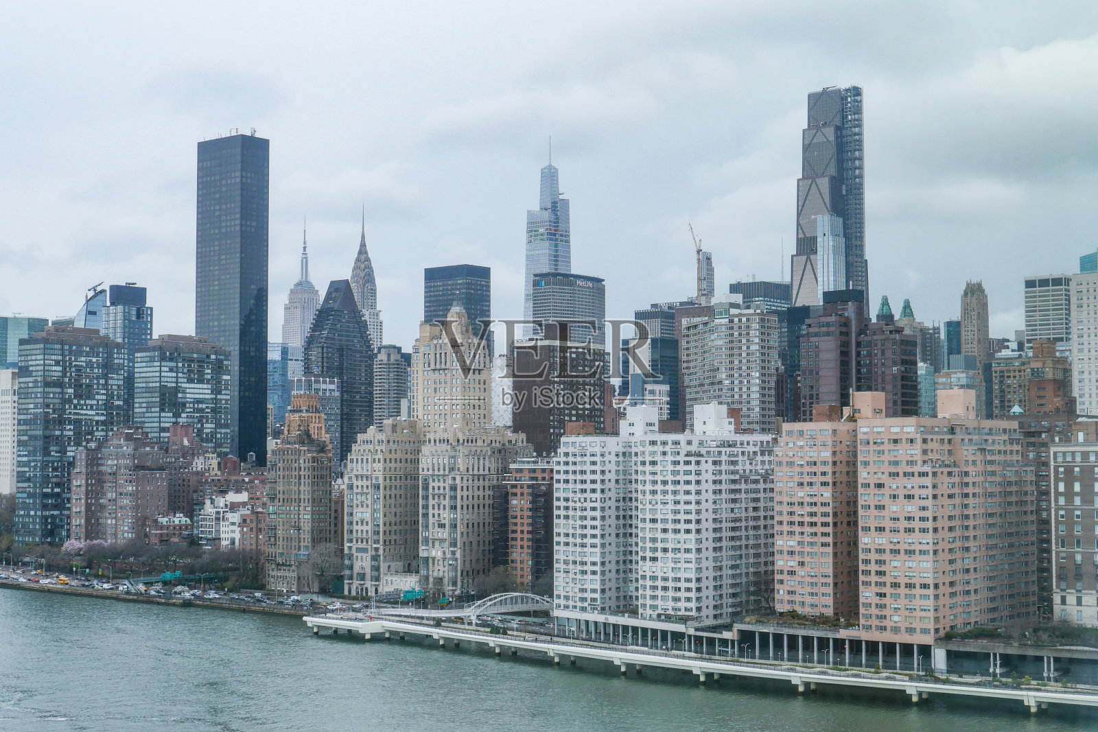 纽约市，曼哈顿，罗斯福岛。照片摄影图片