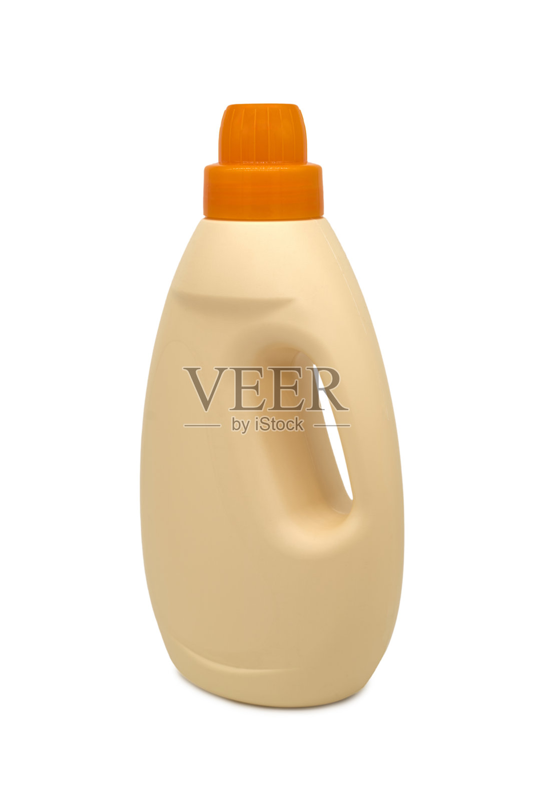 白色背景上的洗涤剂瓶照片摄影图片