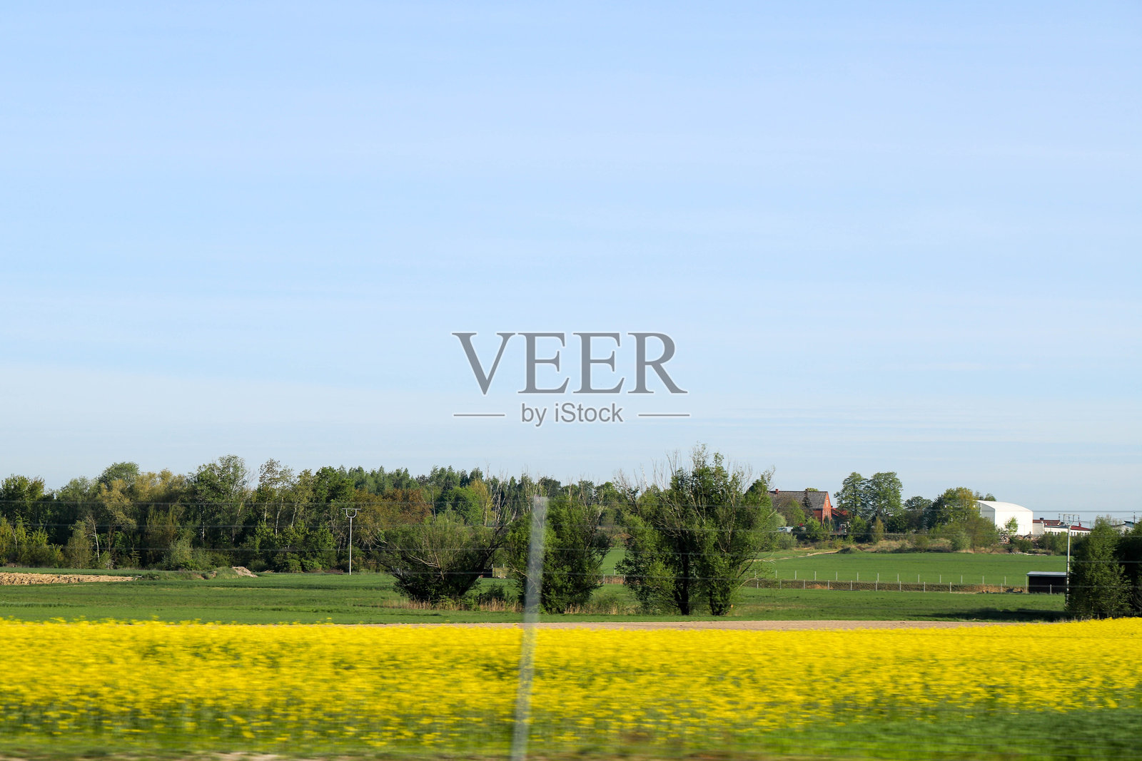 春光中的美丽农业田野照片摄影图片