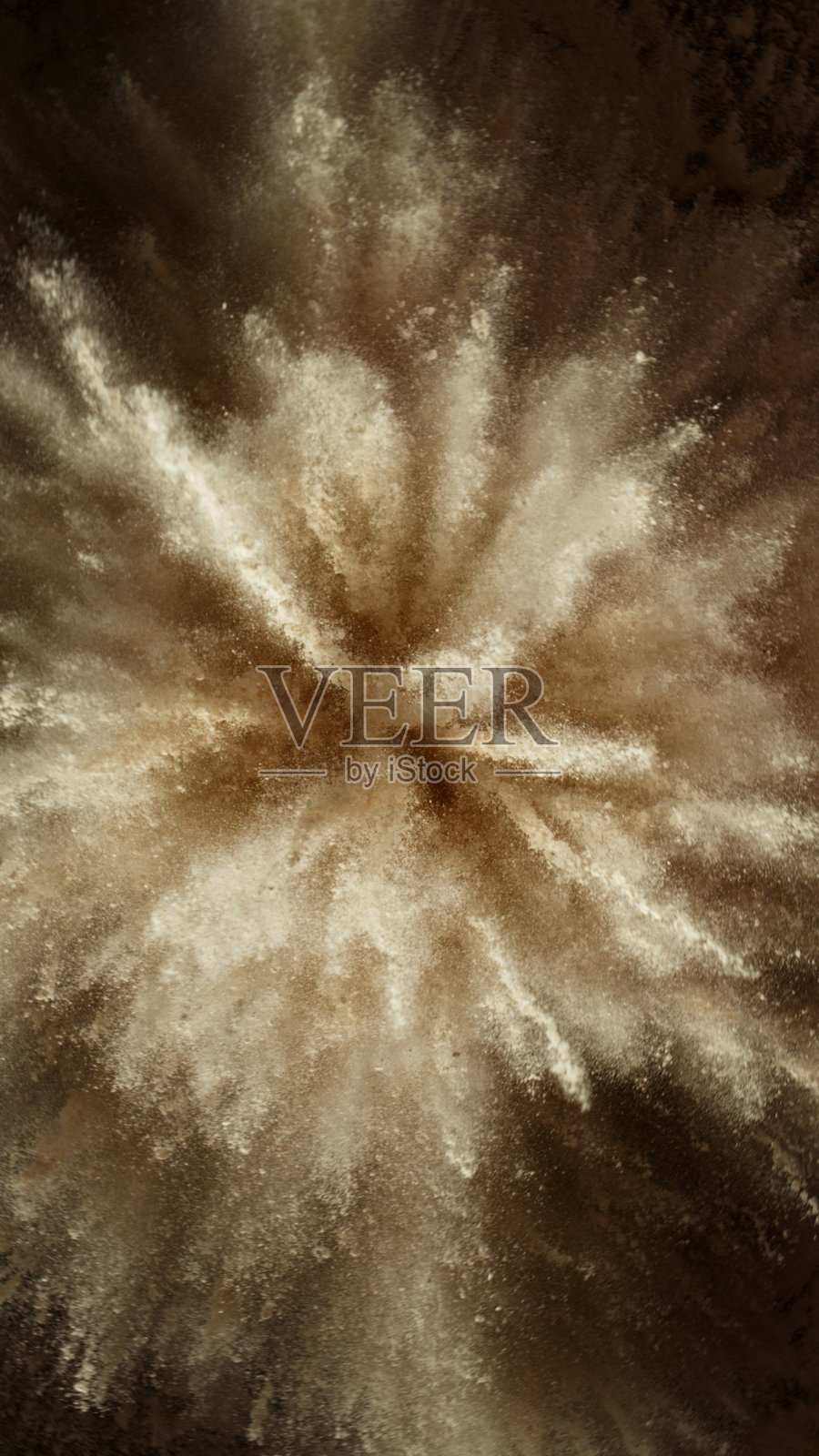 抽象的霍利米色粉末爆炸。照片摄影图片