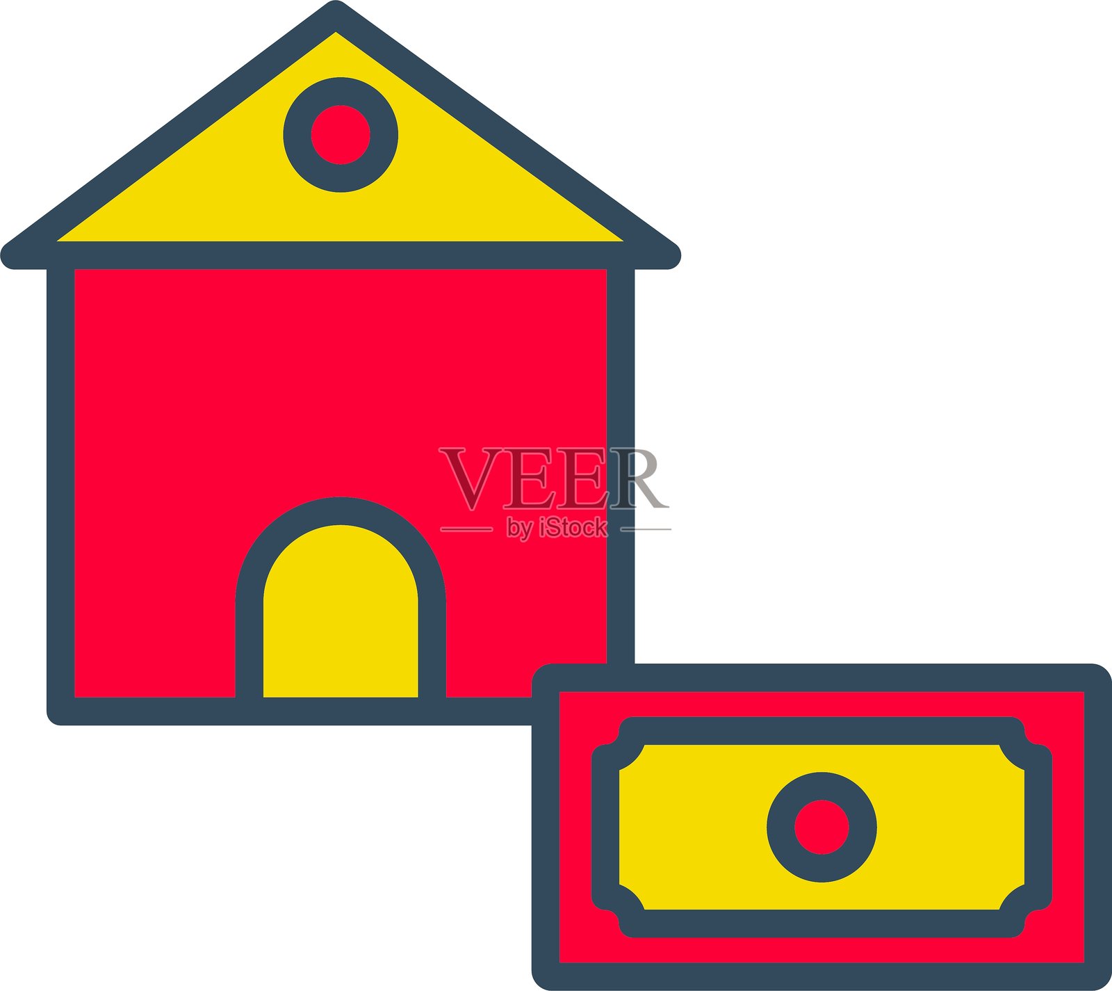 汇款图标插画图片素材